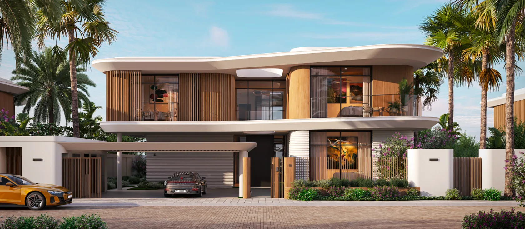 Villa exterior at Yas Riva Reserve, Yas Island